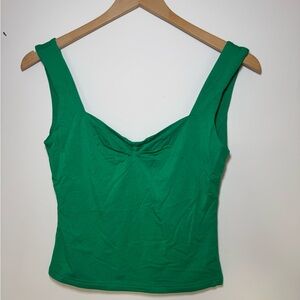 Green Sleeveless Women's Top